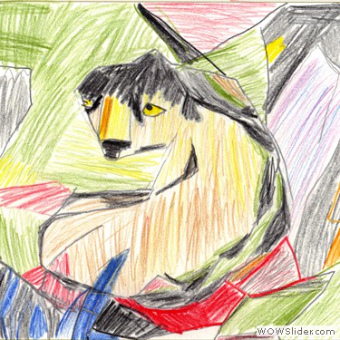 Tamara (10 Jahre) 'Der Tiger' von Franz Marc
